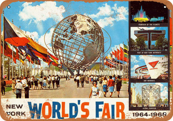 1964 World's Fair New York City - Metal Sign