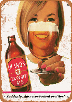 1966 Oland's Export Ale - Metal Sign