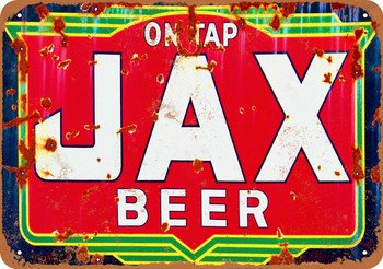 Jax Beer on Tap - Metal Sign