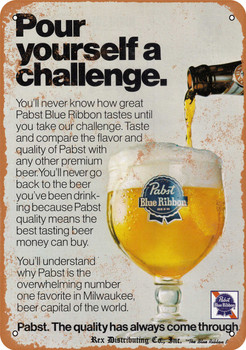 1976 Pabst Beer - Metal Sign