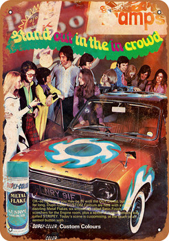 1972 Dupli-Color Auto Paint - Metal Sign