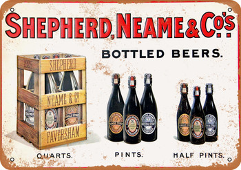 1923 Shepherd Neame Bottled Beers - Metal Sign