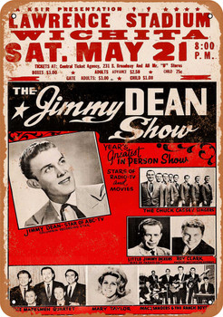 1965 Jimmy Dean Show in Wichita - Metal Sign