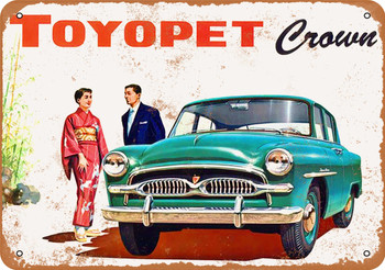 1958 Toyopet Crown - Metal Sign