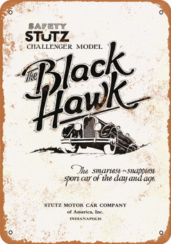 1927 Stutz Black Hawk - Metal Sign