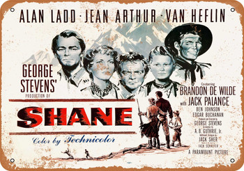 1953 Shane Movie - Metal Sign