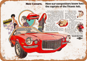 1970 Chevrolet Camaro - Metal Sign