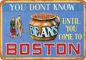 1911 Boston Beans - Metal Sign