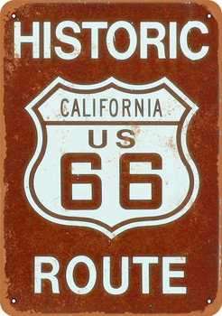 California Route 66 - Metal Sign