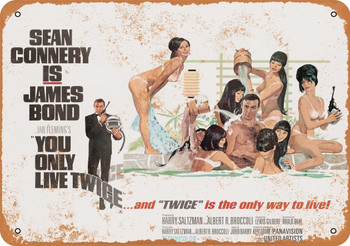 1967 James Bond You Only Live Twice - Metal Sign