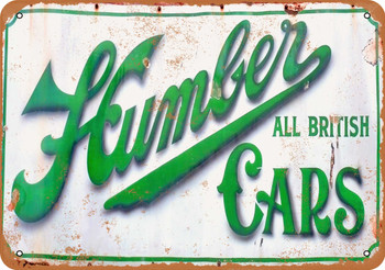Humber All British Cars - Metal Sign