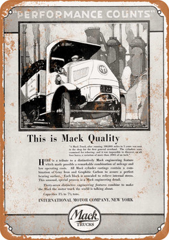 1920 Mack Trucks - Metal Sign