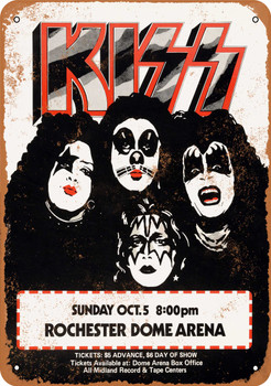 1975 Kiss in New York - Metal Sign