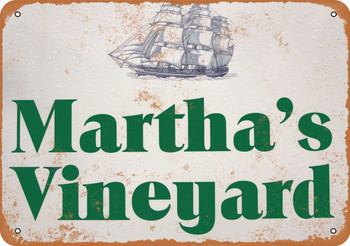 Martha's Vinyard - Metal Sign