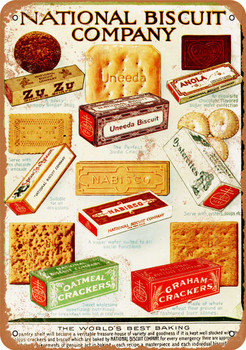 1919 National Biscuit Products - Metal Sign
