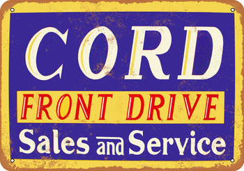 Cord Sales and Service - Metal Sign