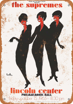 1965 The Supremes in New York City - Metal Sign