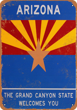 Arizona Welcomes You - Metal Sign
