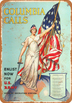 1917 Enlist in U.S. Army - Metal Sign