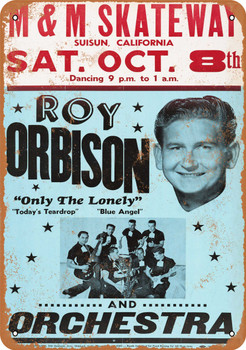 1960 Roy Orbison in California - Metal Sign