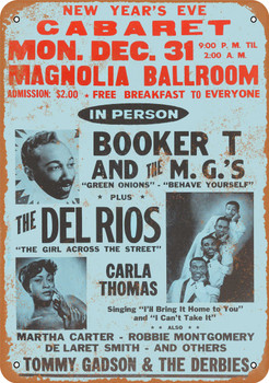 1962 Booker T and MGs in Houston - Metal Sign