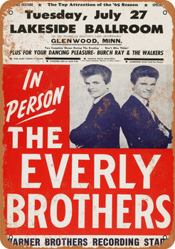 1965 Everly Brothers in Minnesota - Metal Sign