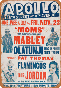 1968 Moms Mabley at the Apollo - Metal Sign