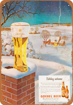 Goebel Beer for the Holidays - Metal Sign