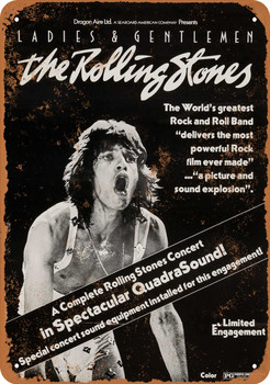 1973 Ladies & Gentlemen The Rolling Stones - Metal Sign