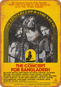 1972 Concert for Bangladesh - Metal Sign