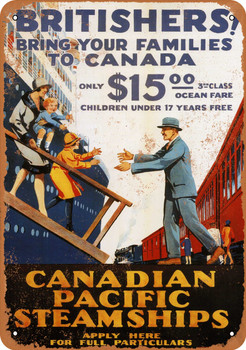Canadian Pacific Steamships - Metal Sign