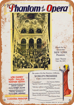 1925 Phantom of the Opera - Metal Sign