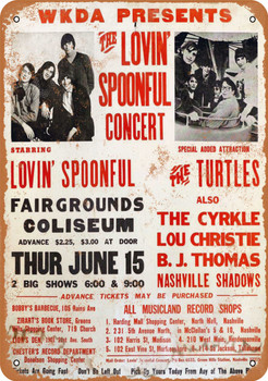 1967 Lovin' Spoonful in Nashville - Metal Sign