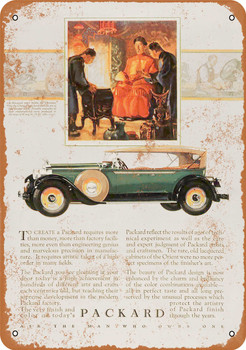 1927 Packard Automobile - Metal Sign