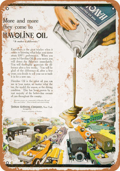 1918 Havoline Motor Oil - Metal Sign