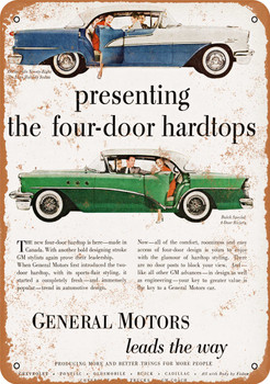 1955 General Motors Four-Door Hardtop - Metal Sign