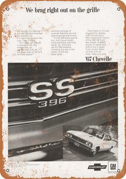 1967 Chevrolet Chevelle SS 396 2 - Metal Sign