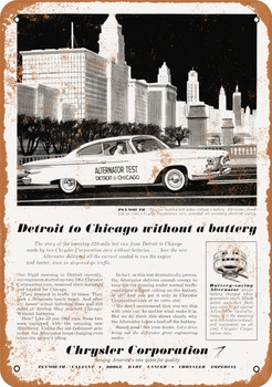 1961 Chrysler Alternators - Metal Sign