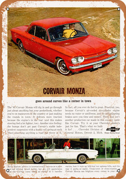 1963 Corvair Monza - Metal Sign