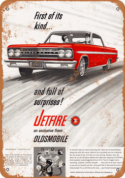 1963 Oldsmobile Jetfire - Metal Sign