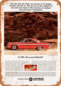 1964 Plymouth Sport Fury 426 - Metal Sign