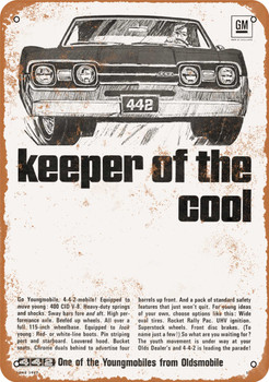 1967 Oldsmobile 4-4-2 2 - Metal Sign