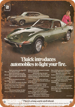 1969 Buick Opel GT - Metal Sign