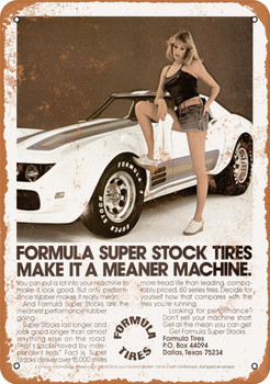1976 Formula Tires - Metal Sign