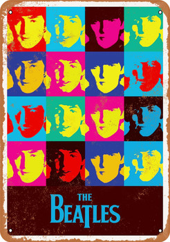 1965 Beatles Record Store Poster - Metal Sign