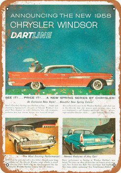 1958 Chrysler Windsor - Metal Sign