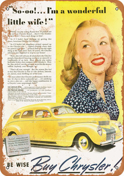 1939 Chrysler Royal Sedan - Metal Sign
