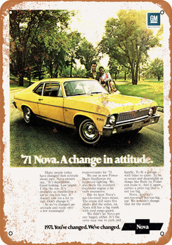 1971 Chevrolet Nova - Metal Sign