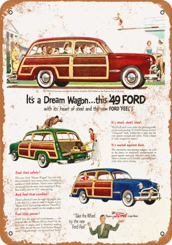 1949 Ford Woody Station Wagons - Metal Sign