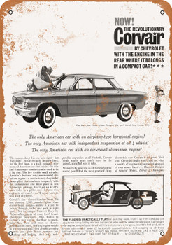 1959 Chevrolet Corvair - Metal Sign